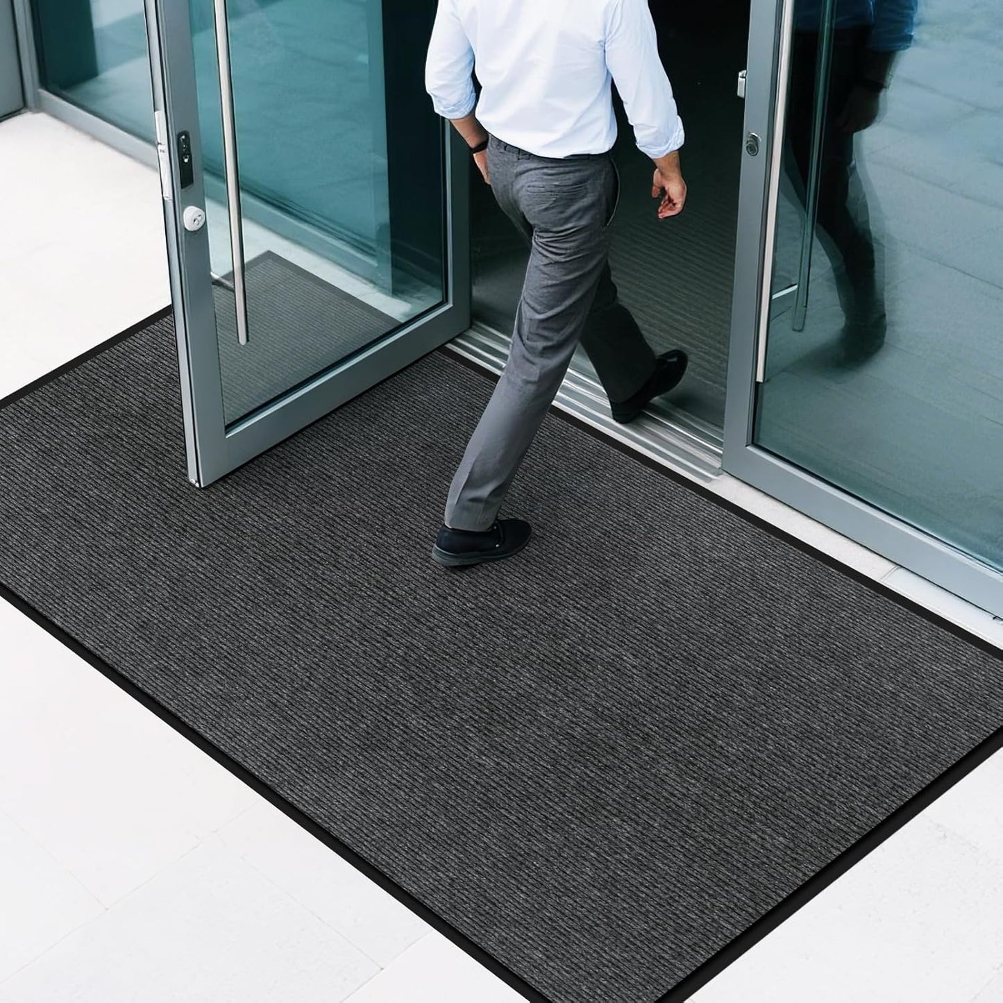 Regine Switzerland Durable 3' X 5' Front Door Mat - Heavy Duty Non-Slip Entryway Mat for Indoor & Outdoor Use