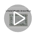 Artoid Mode 2x3 ft Grey Deer Snowflakes Christmas Door Mat Non-Slip Washable Entryway Rug