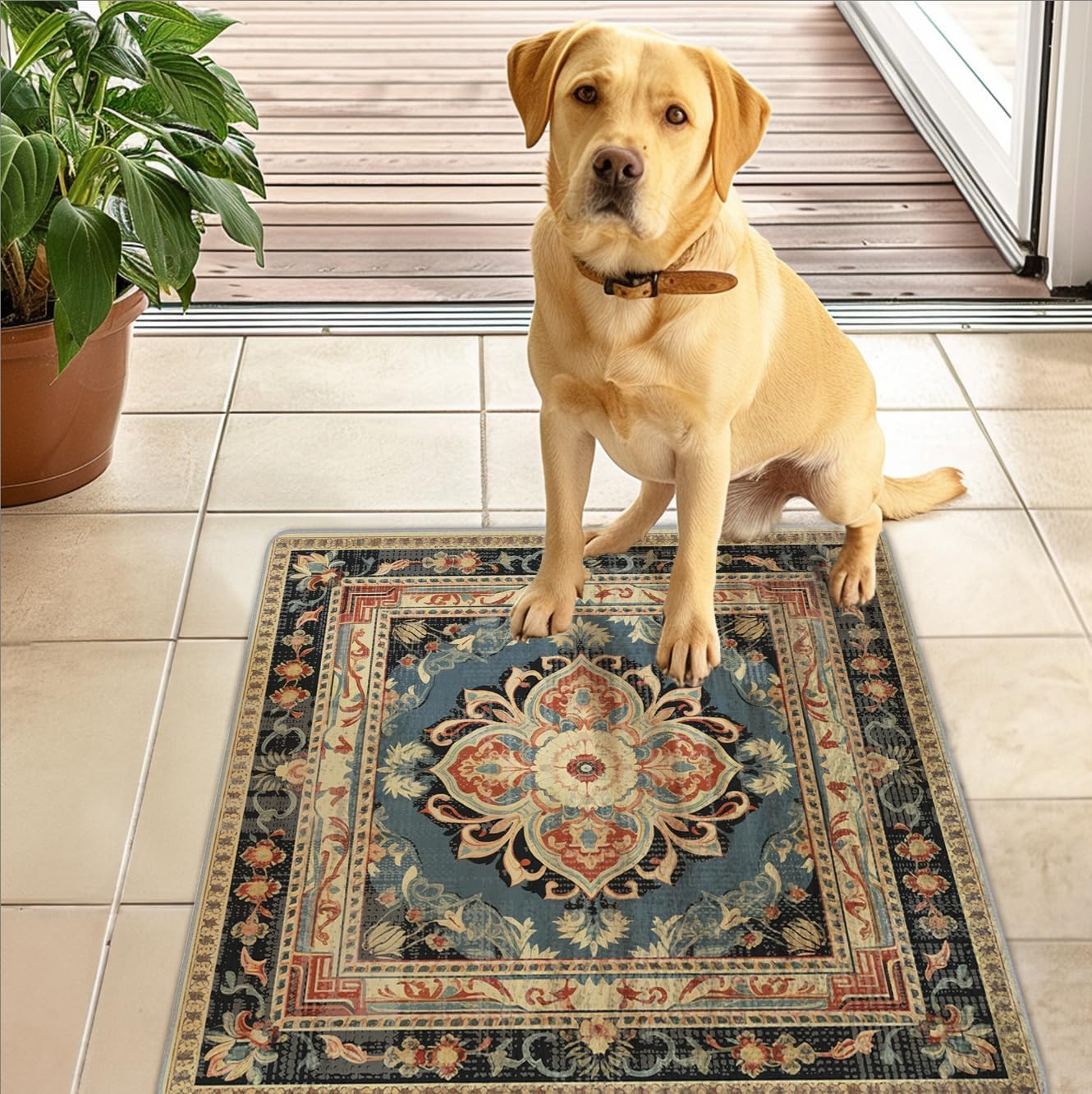 Skiennix 2x3 Entry Rug - Stylish Indoor Door Mat for Entryway | Durable & Easy to Clean