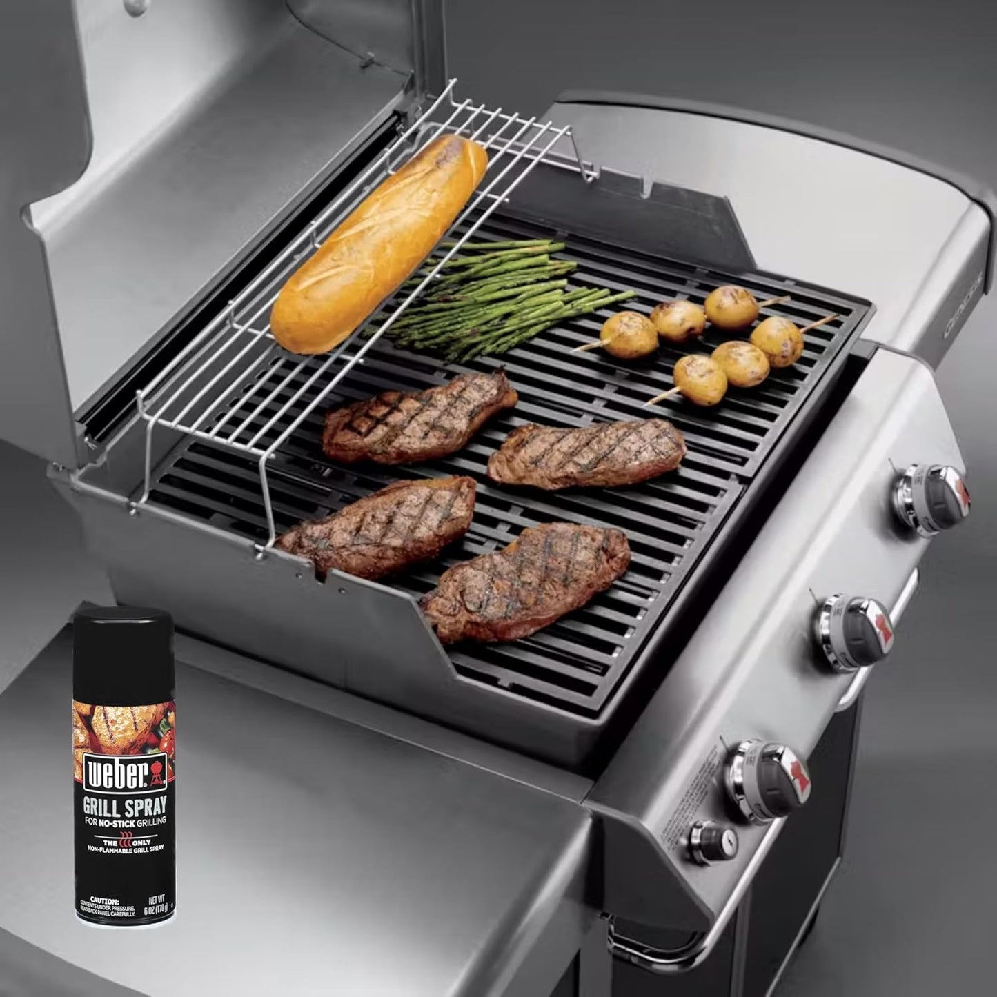 Weber Grill'N Spray 6 Oz. - Set of 3 for Perfect Grilling Flavor and Easy Application