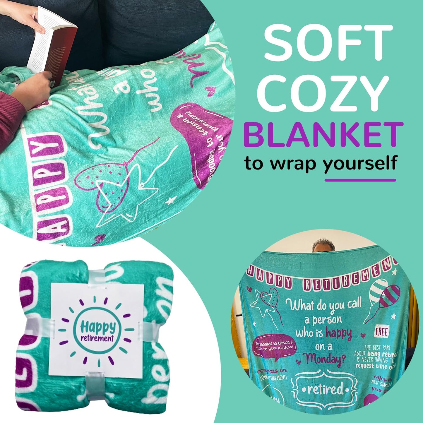 Retirement Gifts Women - Cool Retirement Gift for Woman & Men - Happy Retirement Gift Bag Set - Great Gift of Funny & Useful Items - Teacher & Nurse Retirement Gifts for Women