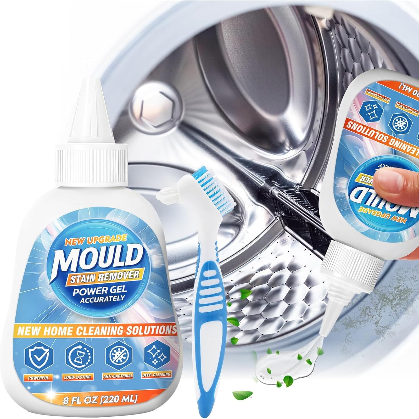 Regine Switzerland Mold Stain Remover Gel - Heavy Duty Cleaner for Home Sinks, Toilets & Grout (8 Fl Oz)