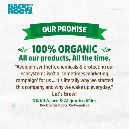 Back to the Roots 3-in-1 Seed Starting Mix - 100% Organic & USA Made, 6 Quarts for Herbs, Veggies & Flowers