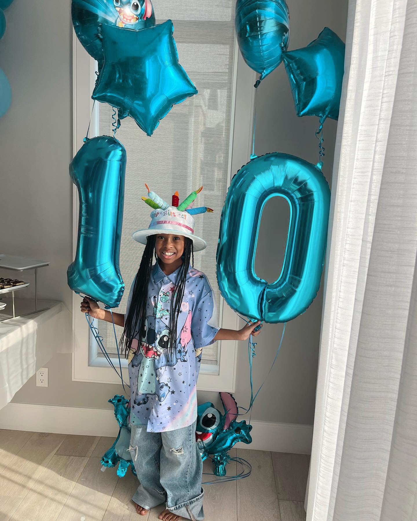Number Balloon 40 Inch, Blue 0 Number Balloons, 10 20 30 40 50 Numbers Balloon Birthday Decorations, Blue Party Supplies for Women Men