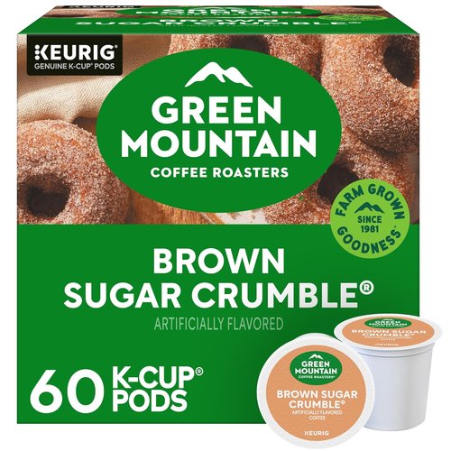 Green Mountain Coffee Roasters Brown Sugar Crumble K-Cup Pods - Medium Roast Coffee, 60 Count