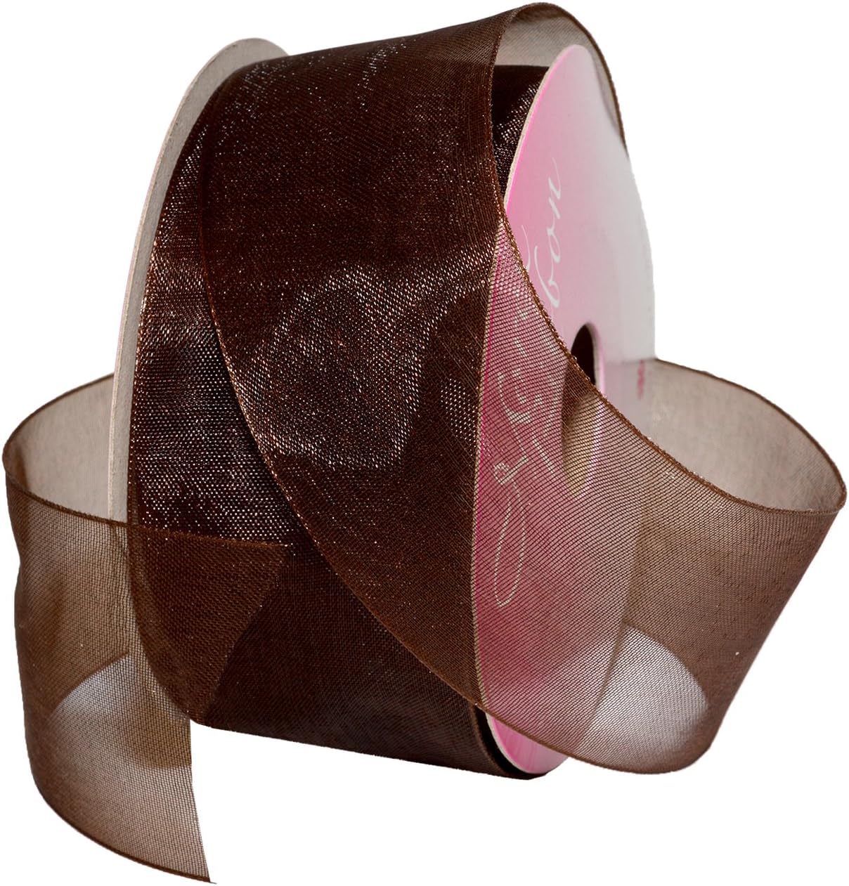 Red Organdy Nylon Ribbon - 5/8 Inch x 100 Yards | Morex 91803/100-609