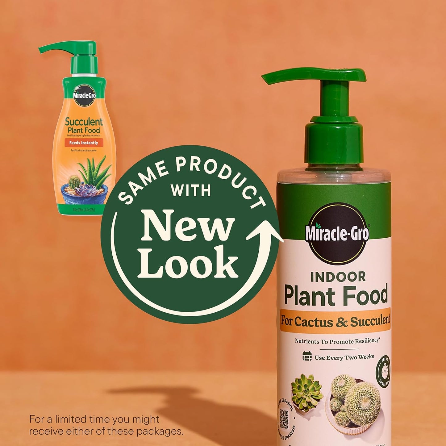 Miracle-Gro Indoor Plant Food - Liquid Fertilizer for Cactus & Succulents | 8 fl. oz. | 2-Pack