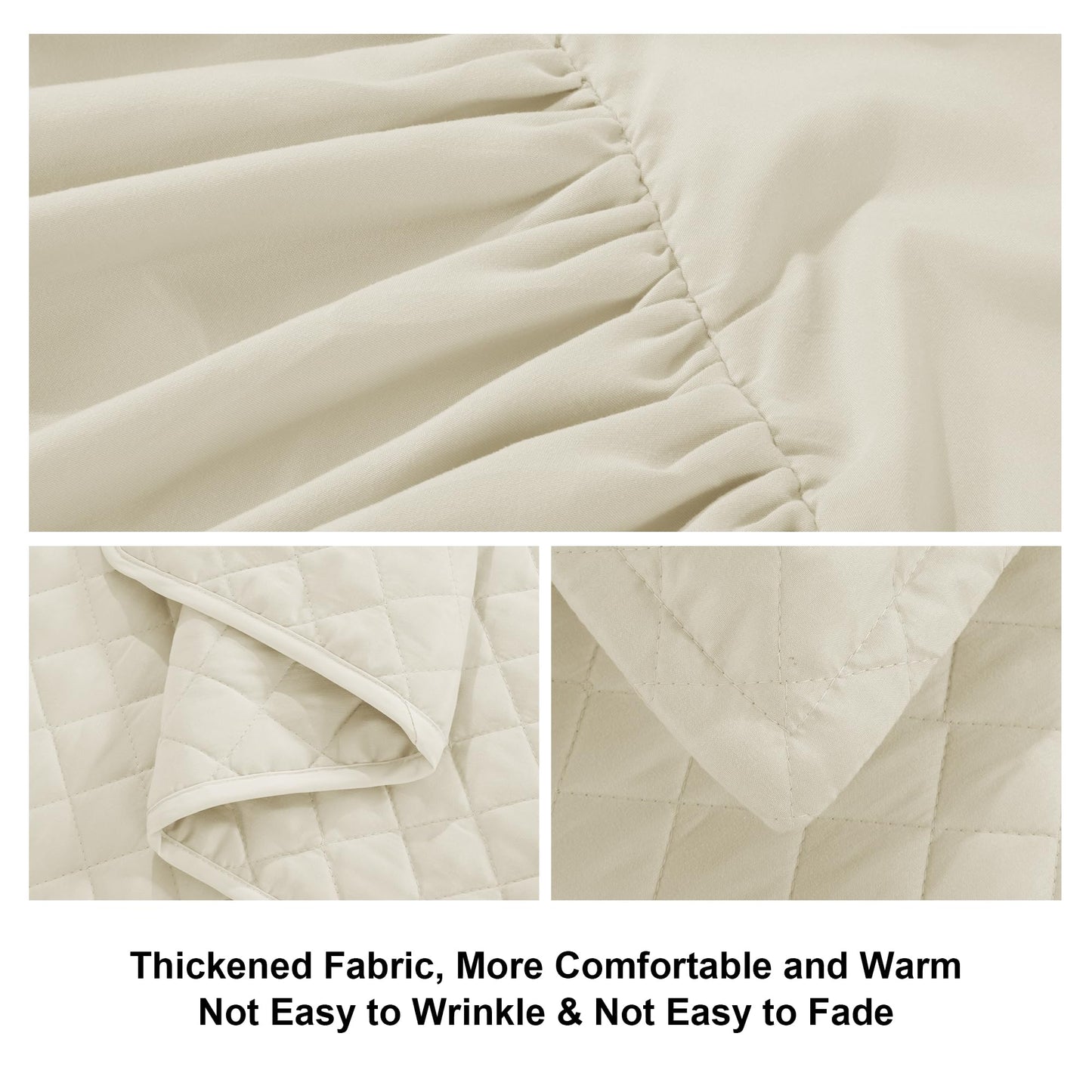 MABOZOO Daybed Covers Sets with Bedskirt for Twin Bed,5 Piece All Season Twin Size Cozy Double Sided-Quilting,Daybed Comforter Bedspread with Shames 75"x39"