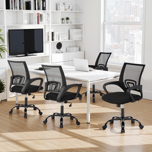 BestOffice Ergonomic Office Chair - Adjustable Mesh Desk Chair with Lumbar Support | Black
