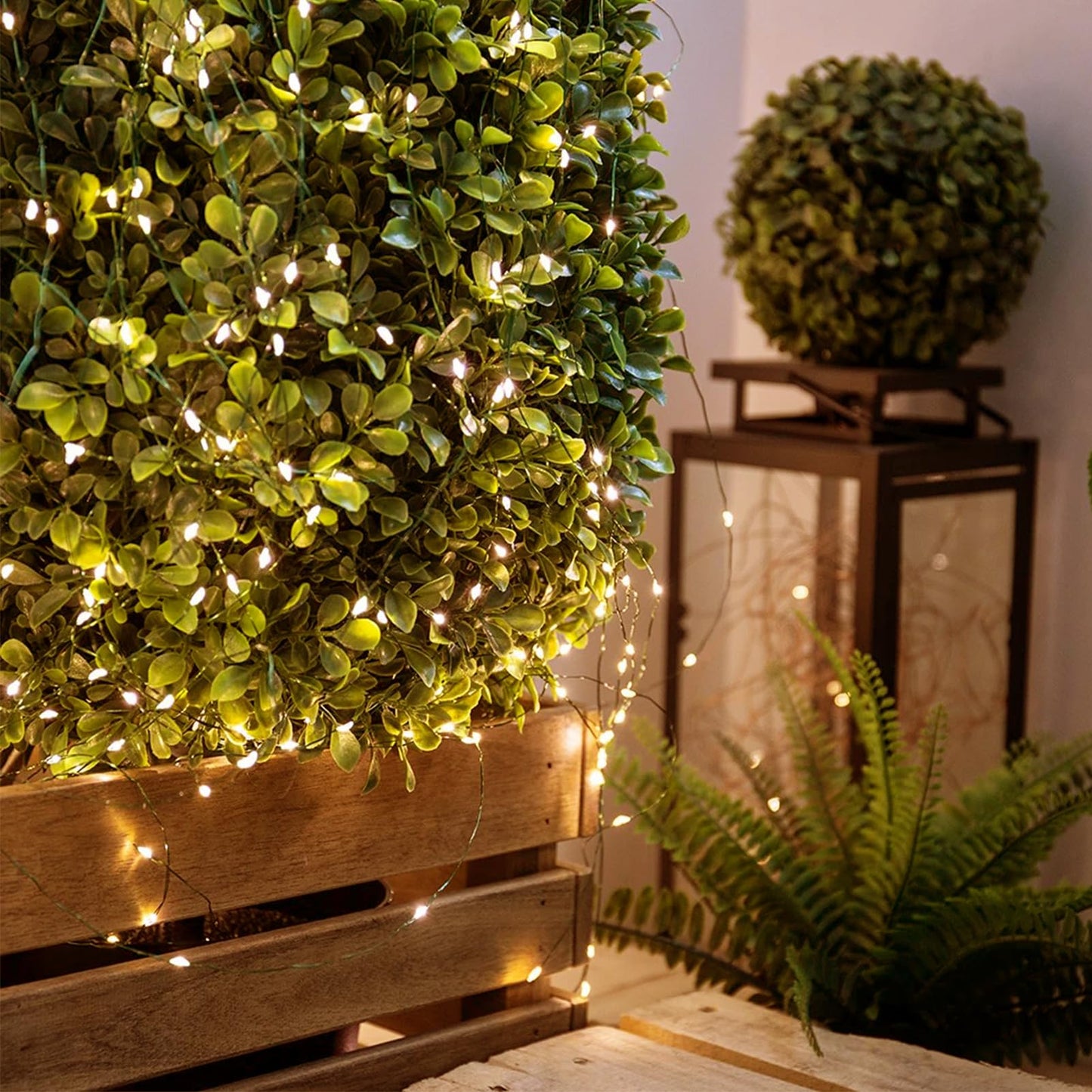 4 Pack Fairy Lights Battery Operated, 16.4 Ft 50 LED Starry Fairy Lights with Auto Timer Dark Green Copper Wire Twinkle Lights for Wedding Bedroom Christmas Decor (Warm White)