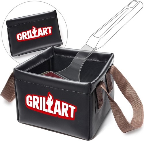 GRILLART Grill Brush Soak Basin - Bristle-Free Design for Easy Cleaning | Perfect for SteamWizards