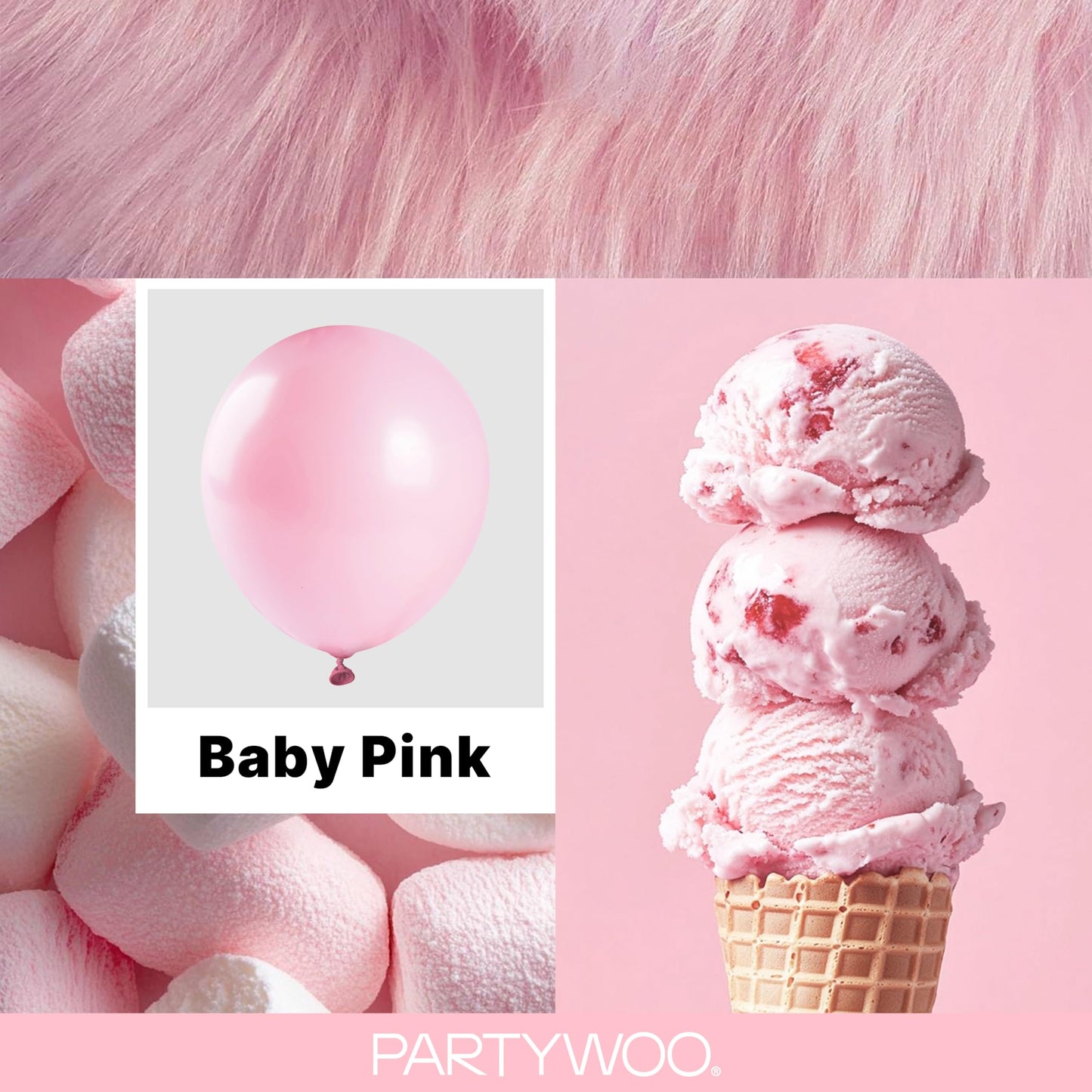 PartyWoo Baby Pink Balloons 155 pcs Different Sizes of 18 12 10 5 Inch Pastel Pale Light Pink Balloons Arch Kit Garland for Baby Shower Gender Reveal Birthday Princess Party Decorations Pink-Q05