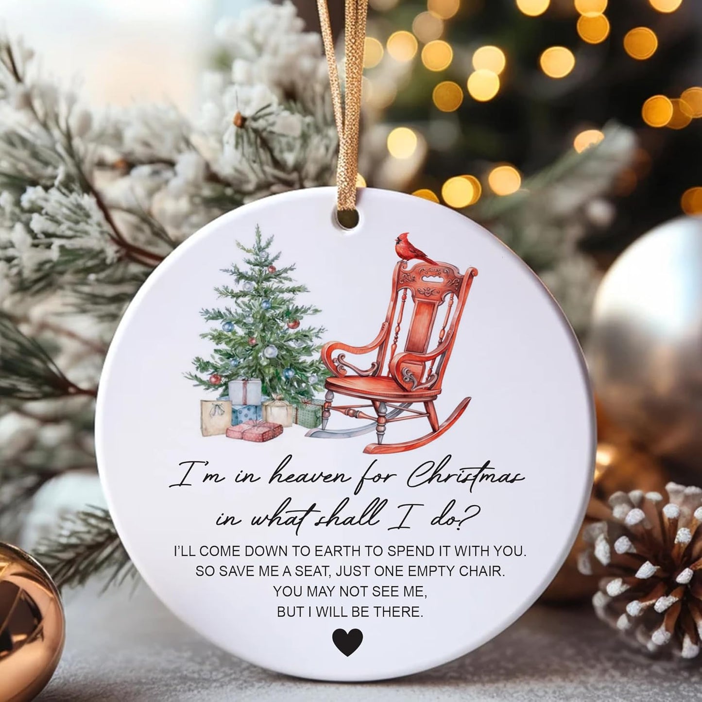 Regine Switzerland Memorial Ornaments - Heartfelt Gifts for Loss of Loved Ones | Christmas Remembrance