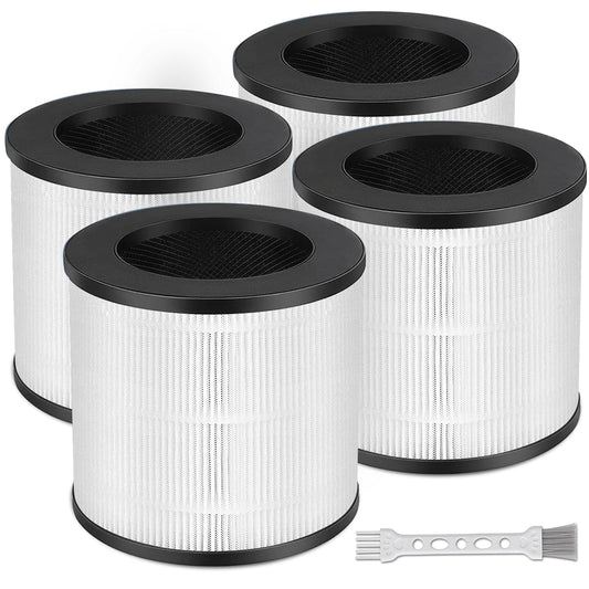 NXBHG 4 Pack 14 Replacement Filter for MA Air Puri-Fier Models 14/14B/14W, 3-in-1 Filter Contains Pre-Filter and Activated Carbon Filter。