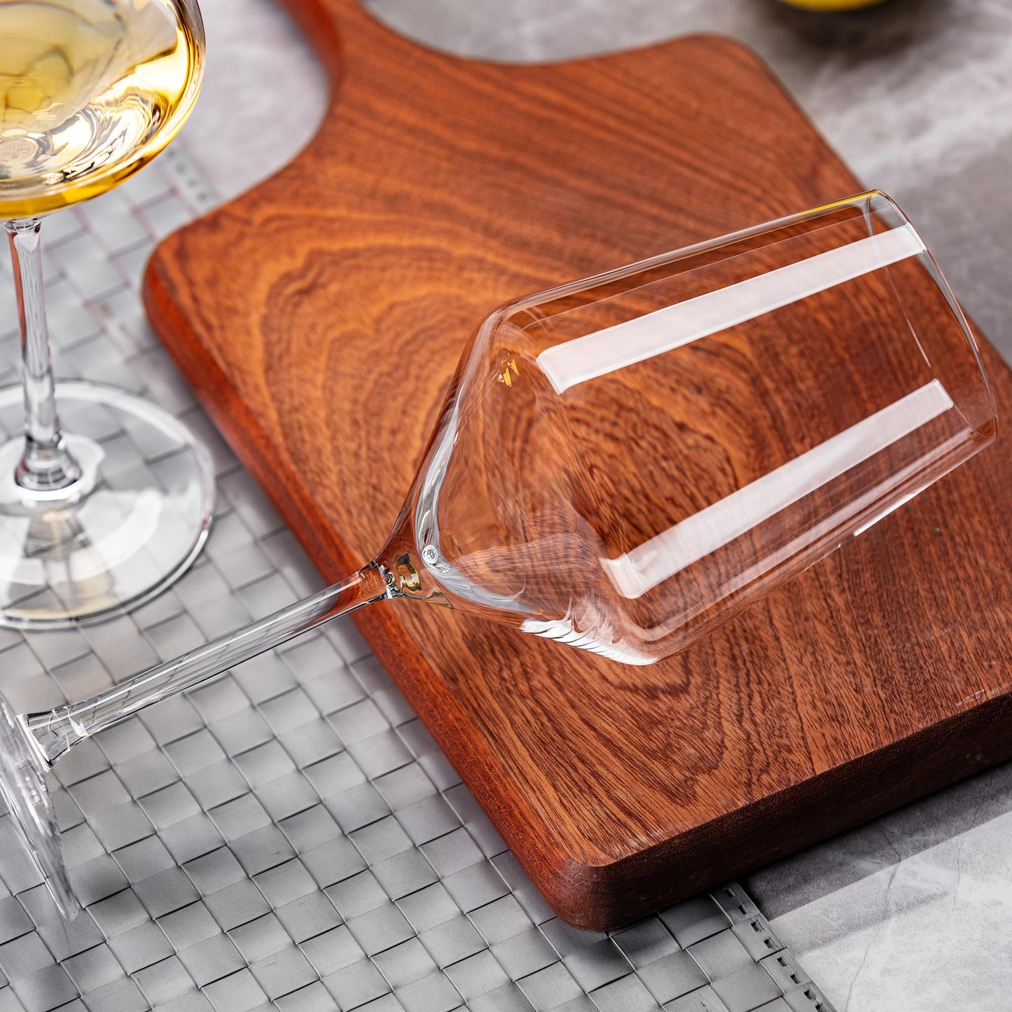 NORIMODA White Wine Glasses Set of 4, 14oz Lead-free Glassware With stem, Gift for Wine Lovers