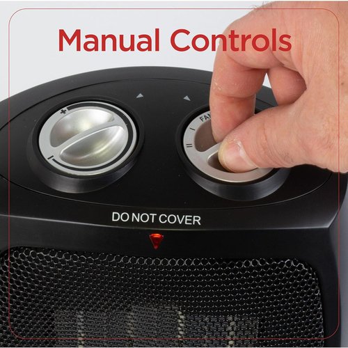 BLACK+DECKER Personal Ceramic Heater - Compact Space Heater with Adjustable Thermostat | Black