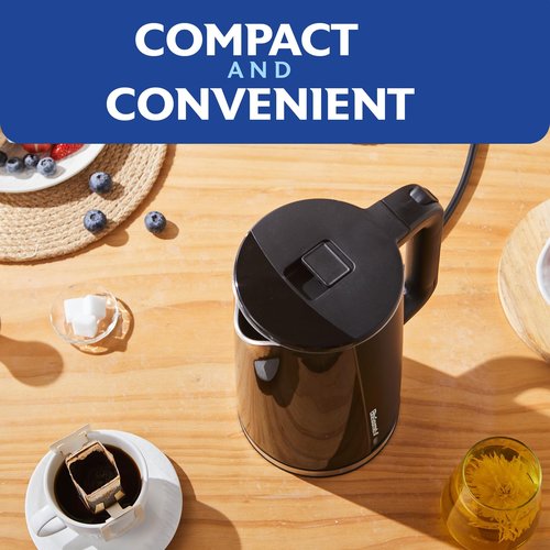 Elite Gourmet 1.7L Cool-Touch 1500W Fast Boil Electric Kettle, Fully Stainless Steel Lid & Interior BPA Free, Double Wall, Auto Shut-Off, Black