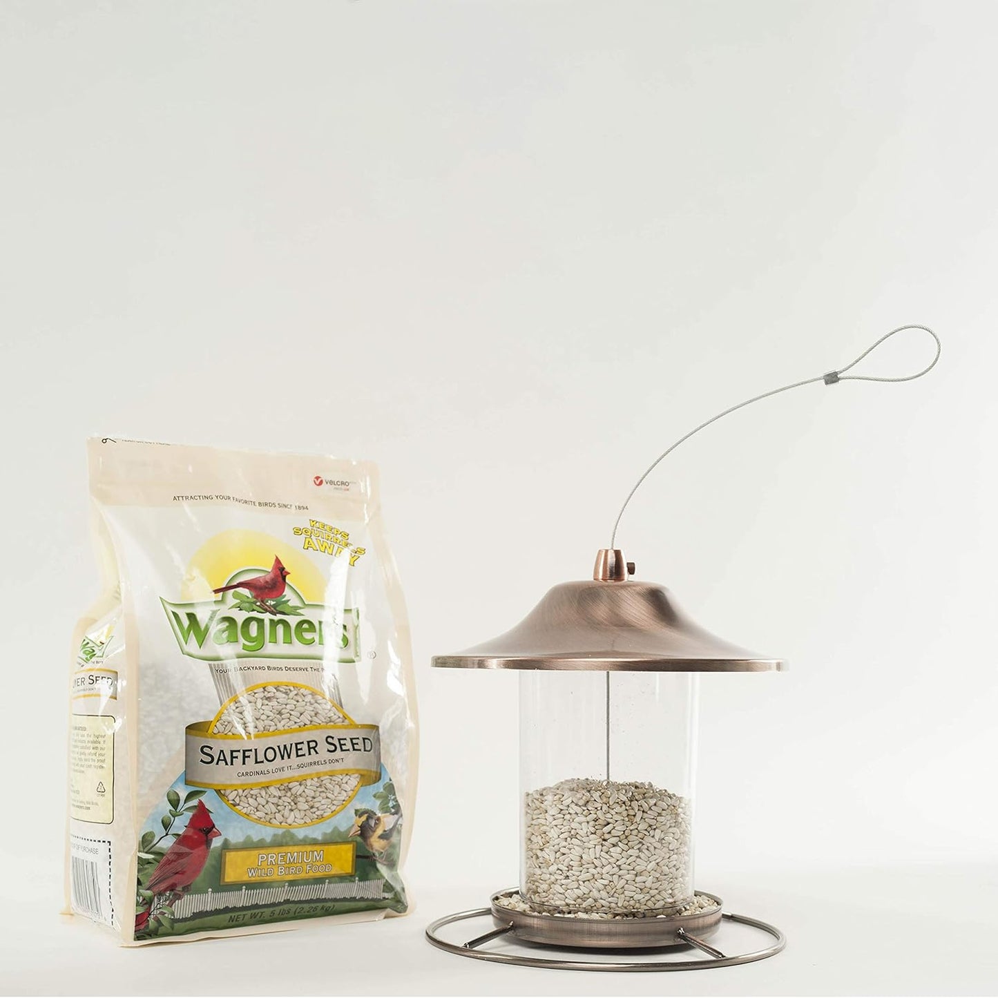 Wagner's Safflower Seed Wild Bird Food - Premium 5 Pound Bag for Attracting Birds