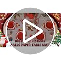 OBUSATT 100Pcs Disposable Christmas Ball Placemats - Holiday Table Decor
