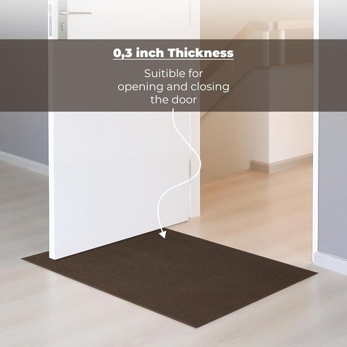 Cotton Paradise 100% Cotton Bath Mat - Soft, Absorbent, Non-Slip | 17x24 Inch, Quick Dry, Brown