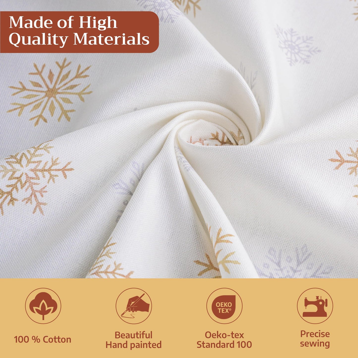 Maison d' Hermine Table Cloth Square Table 100% Cotton 60 x 60 Inches Fall Tablecloth Reusable Everyday Use for Thanksgiving Christmas Decorations Dining Farmhouse Party (Deer in The Woods)