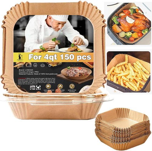 Chefman Air Fryer Liners - Disposable 7-Inch Parchment Paper for 4QT Air Fryers | Perfect Fit for 3-5QT