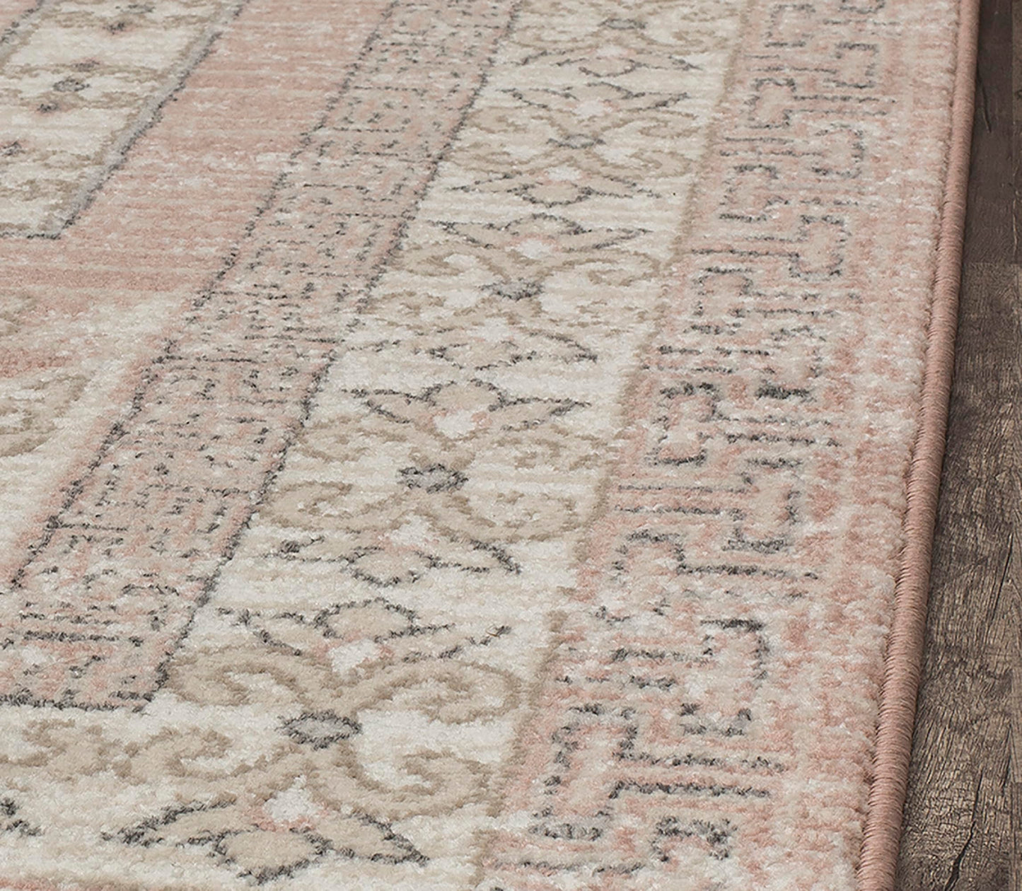 Rugs America Harper HY40A Vintage Transitional Carnation Non-Shedding Living Room Bedroom Dining Home Office Area Rug, 2'0"x8'0"