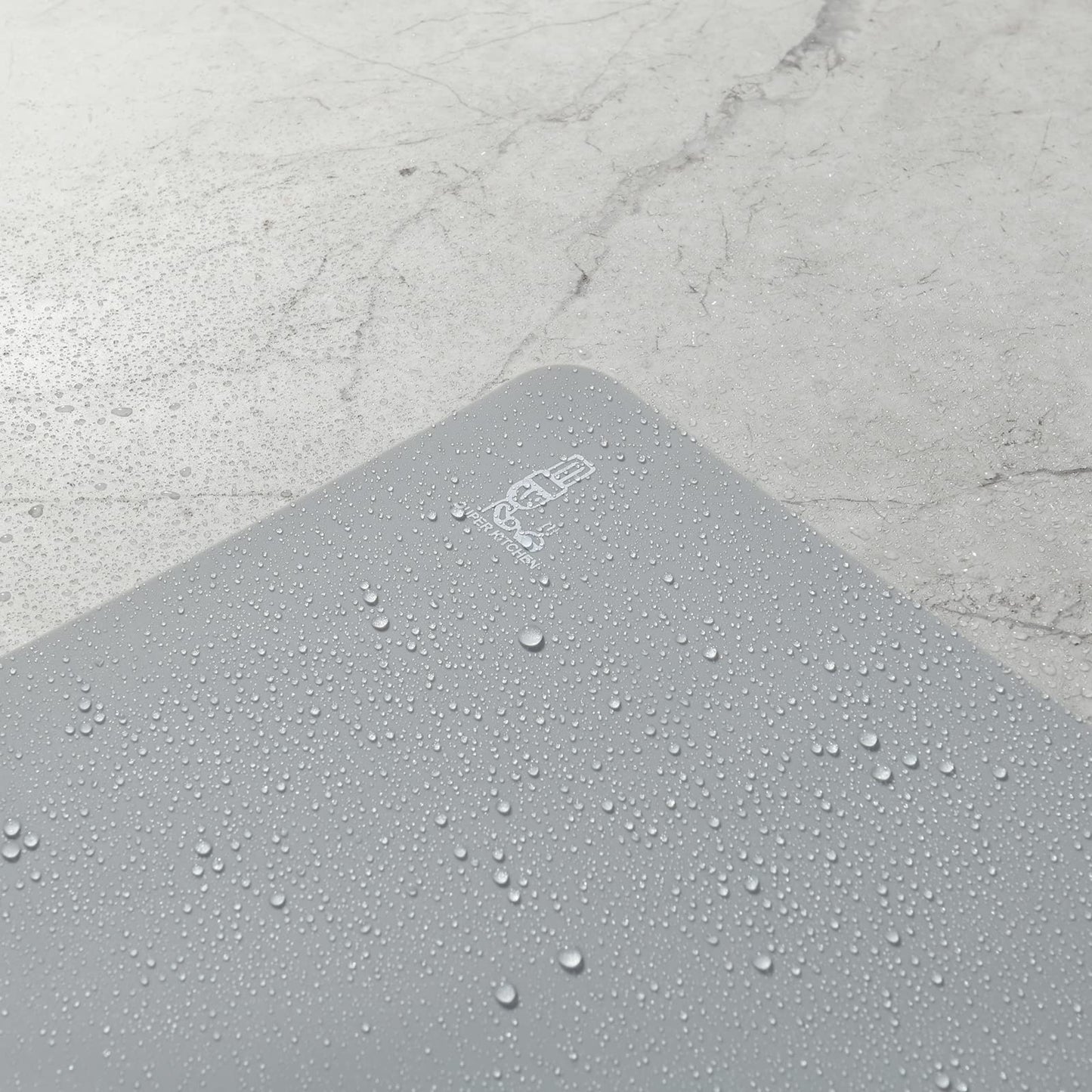 Thick Silicone Counter Mat Large Set of 2, Heat Resistant Pad for Kitchen Table/Countertop Protector/Non Stick Pastry Baking Placemats, Silicone Mat for Crafts Kids (20×28, Translucent)