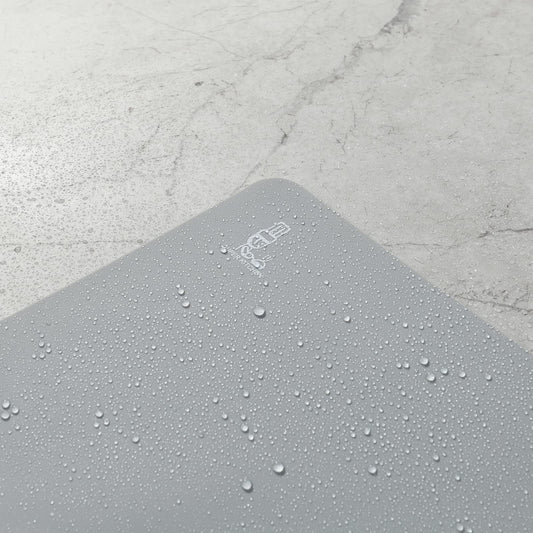 Thick Silicone Counter Mat Large Set of 2, Heat Resistant Pad for Kitchen Table/Countertop Protector/Non Stick Pastry Baking Placemats, Silicone Mat for Crafts Kids (20×28, Gray)
