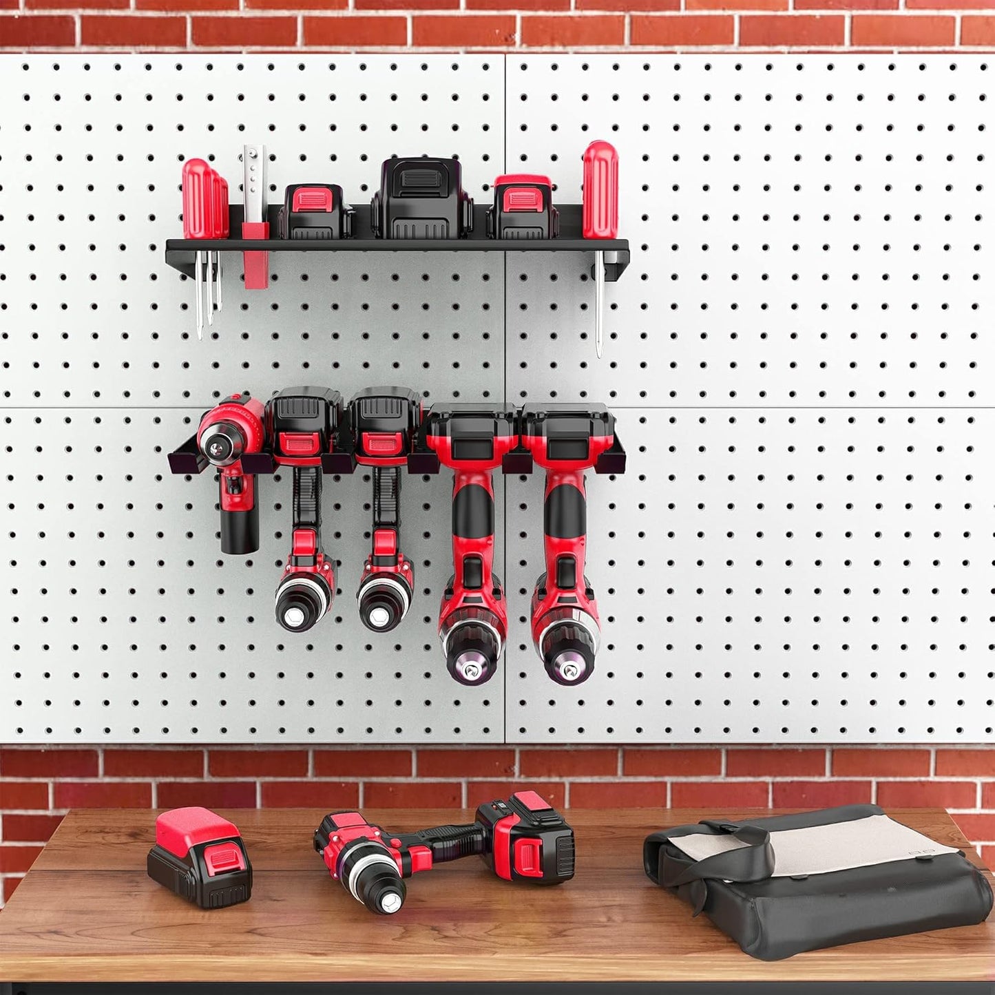 Ultrawall Power Tool Organizer - Heavy-Duty Wall Mount Drill Holder for Cordless Tools