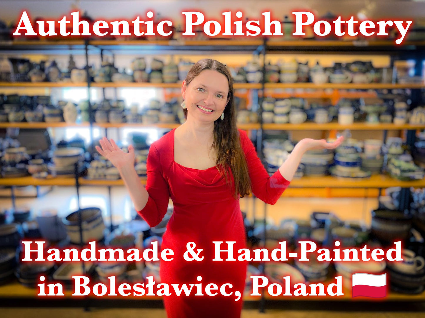 Polmedia Polish Pottery Mug 11 oz - Pansy Morning Pattern Handmade in Boleslawiec Poland by Ceramika Bona + Certificate of Authenticity