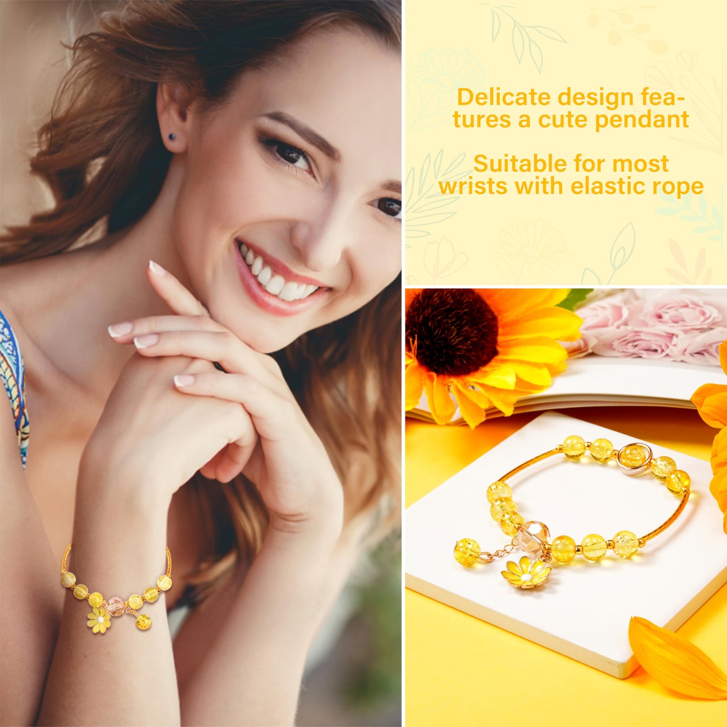 Birthday Gifts for Women, Set of 13 Unique Gift Baskets Birthday Present for Best Friends Bff Sister Sending Sunshine Include Tumbler, Get Well Gifts for Women Sunflower Presents