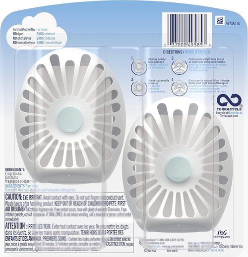 Febreze Small Spaces Air Freshener - Lilac & Violet Scent | 2 Count for Lasting Freshness