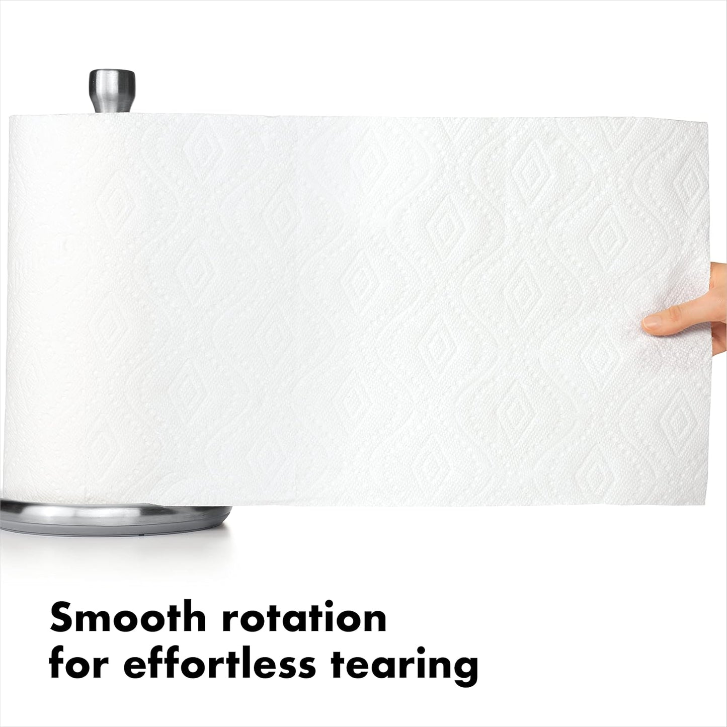 OXO Good Grips Paper Towel Holder - Steady Design for Countertop Use | Sleek and Durable