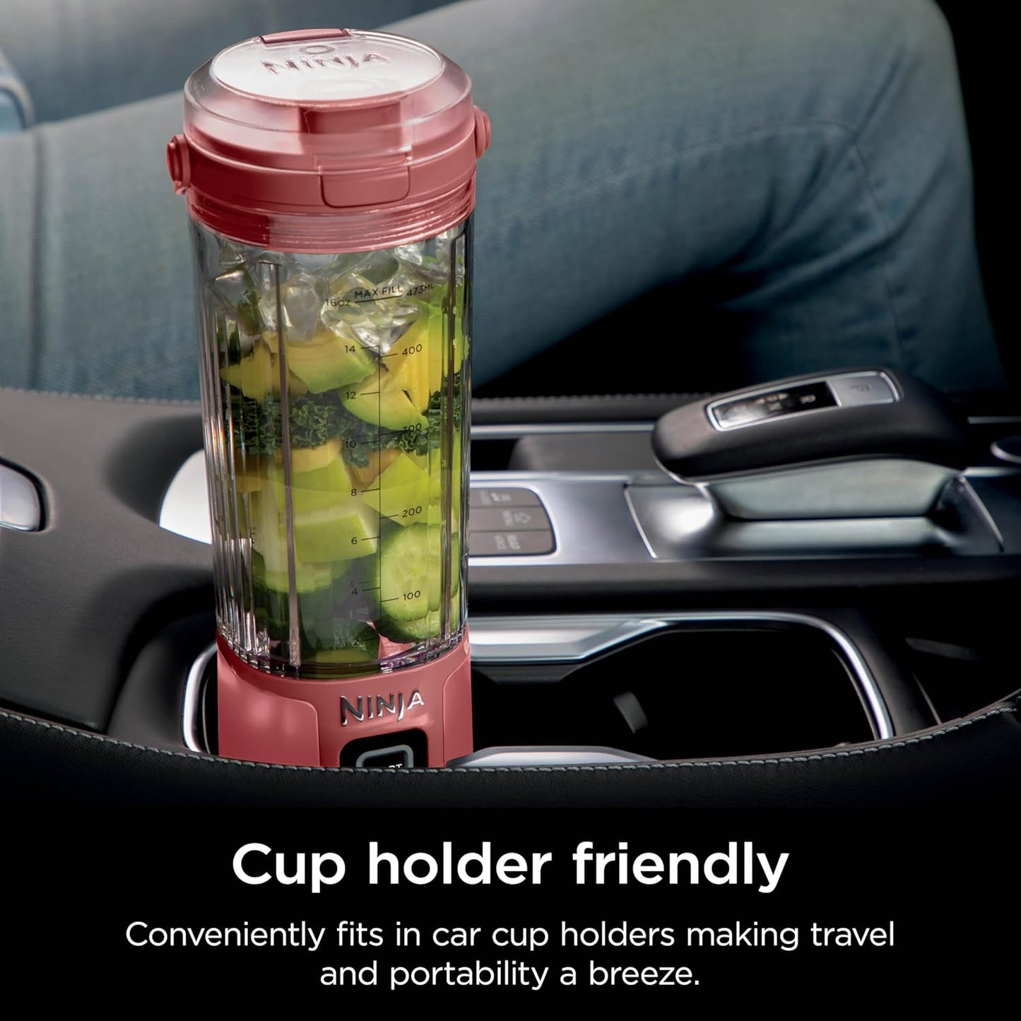 Ninja Blast Portable Blender - Cordless 18oz Personal Blender for Smoothies & Shakes | BPA Free, USB-C Rechargeable, Red Clay