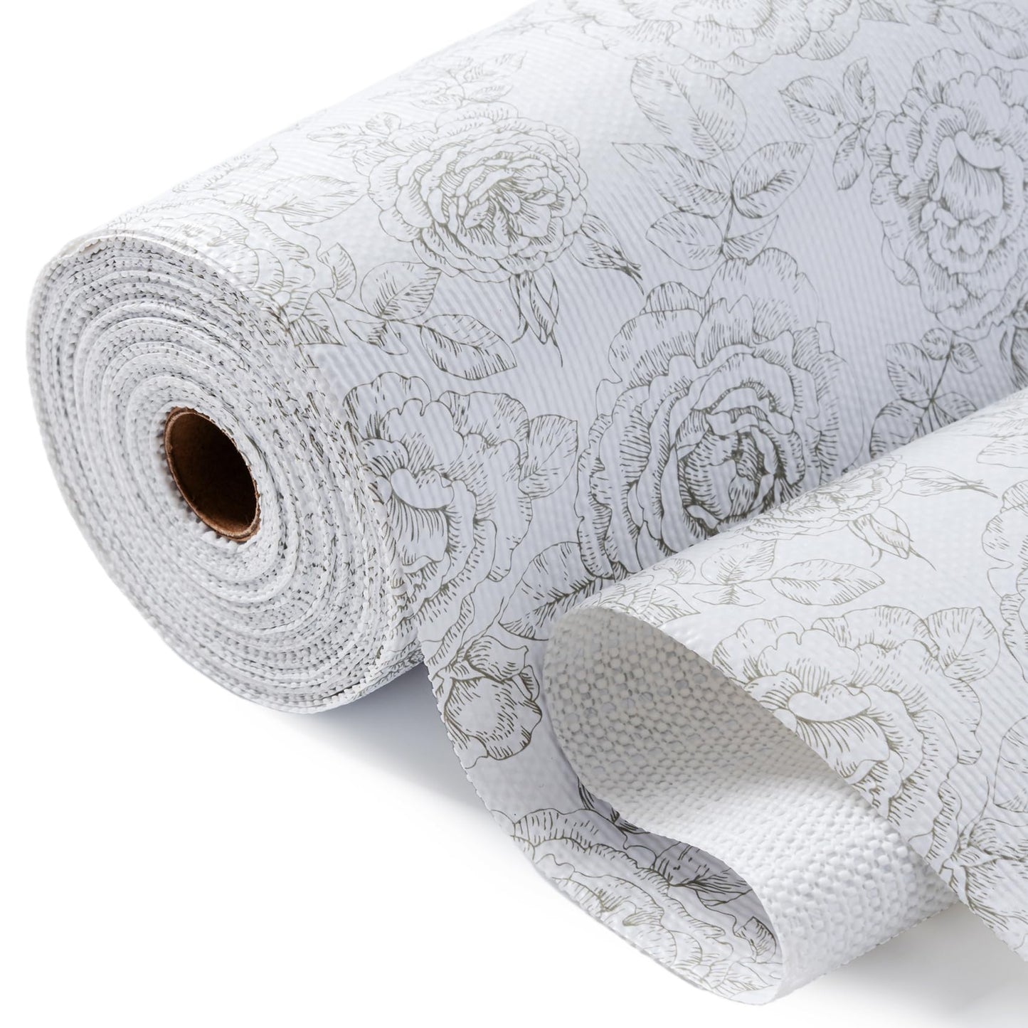 Shelf Drawer Liner for Kitchen Cabinets Non Adhesive, 11.8" x 20FT Slip Resistant Strong Grip Thickened Cabinet Liners for Shelves, Non Slip Plastic Shelving Paper for Cupboard, Dresser, Pantry, Rose