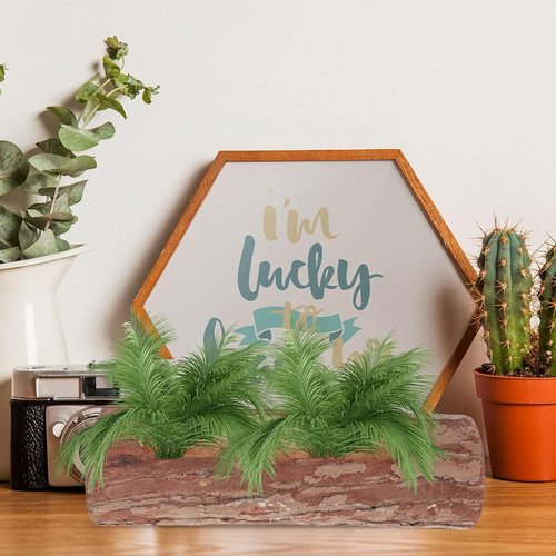 GANAZONO Wooden Candle Stand - Natural Log Plant Pot Holder for Creative Home Decor | Balcony & Garden Use