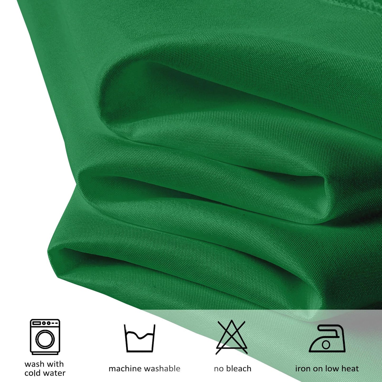 pepmily 8 Pack Green Table Cloth 60x126 Inch Rectangle Tablecloth for 8 Foot Rectangle Tables, Wrinkle Resistant Washable Polyester Fabric Table Cover for Dining Banquet Wedding Party