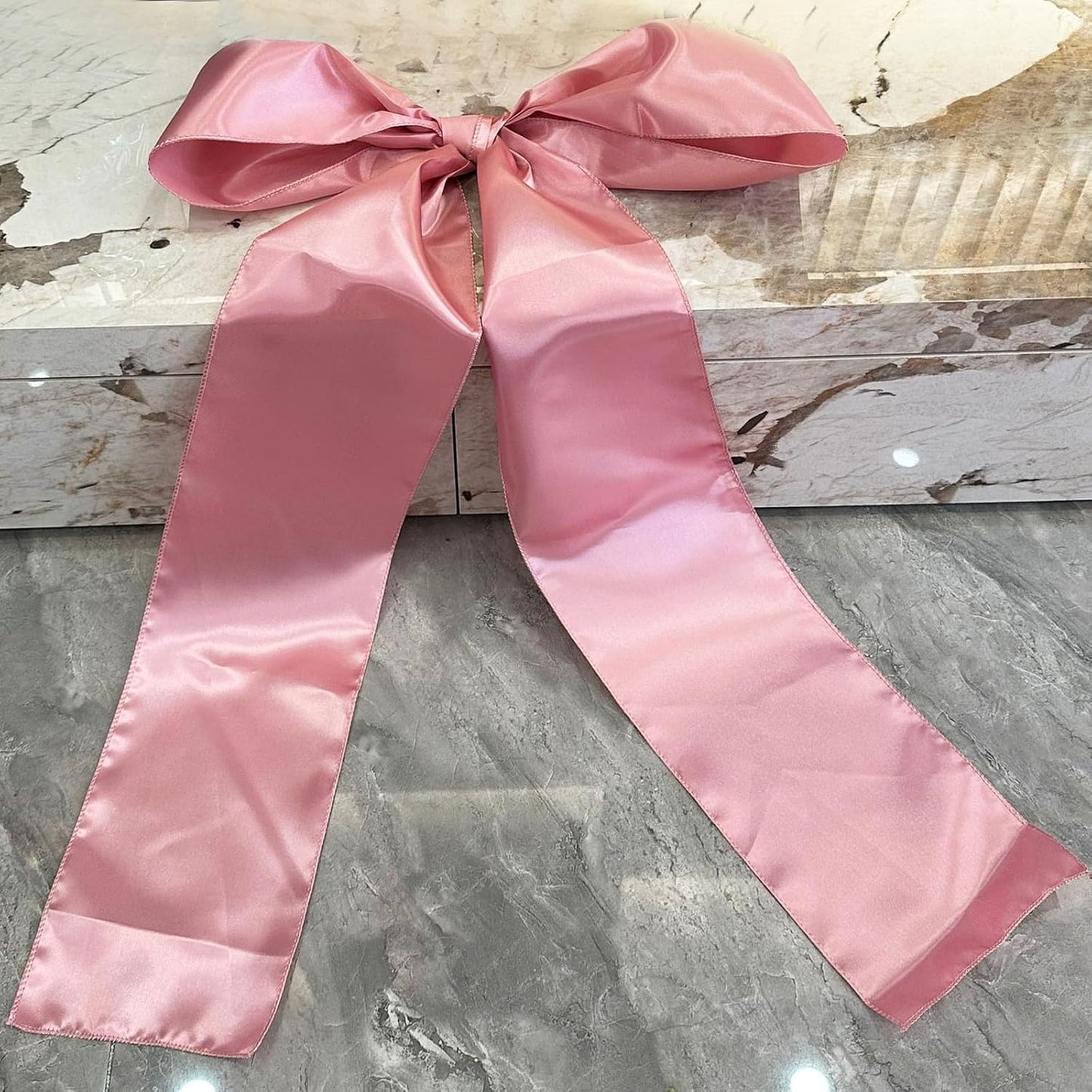 Large Bow Party Decor - 18 x 33 Inches Pink Coquette Bows for Birthday, Bridal & Baby Showers