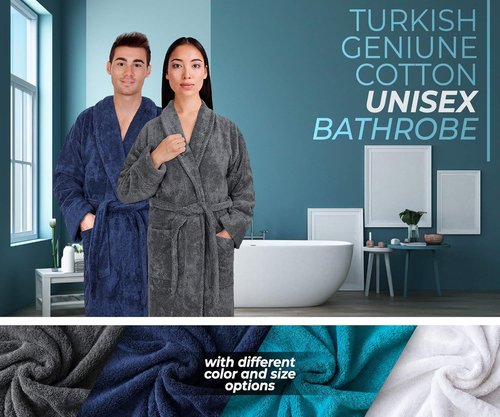 Cotton Paradise Unisex Cotton Bathrobes - Soft, Comfortable & Stylish | Perfect for Relaxation