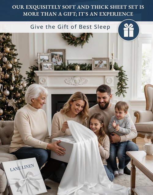 100% Egyptian Cotton Sheets King Size - Ultra-Soft, Naturally Cooling 4-Piece Set | Luxury White Silky Sateen with Deep Pockets