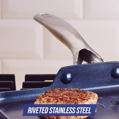 Blue Diamond Cookware Nonstick Frying Pan Set - 9.5" & 11" Skillets | PFAS-Free, Dishwasher Safe, Oven Safe