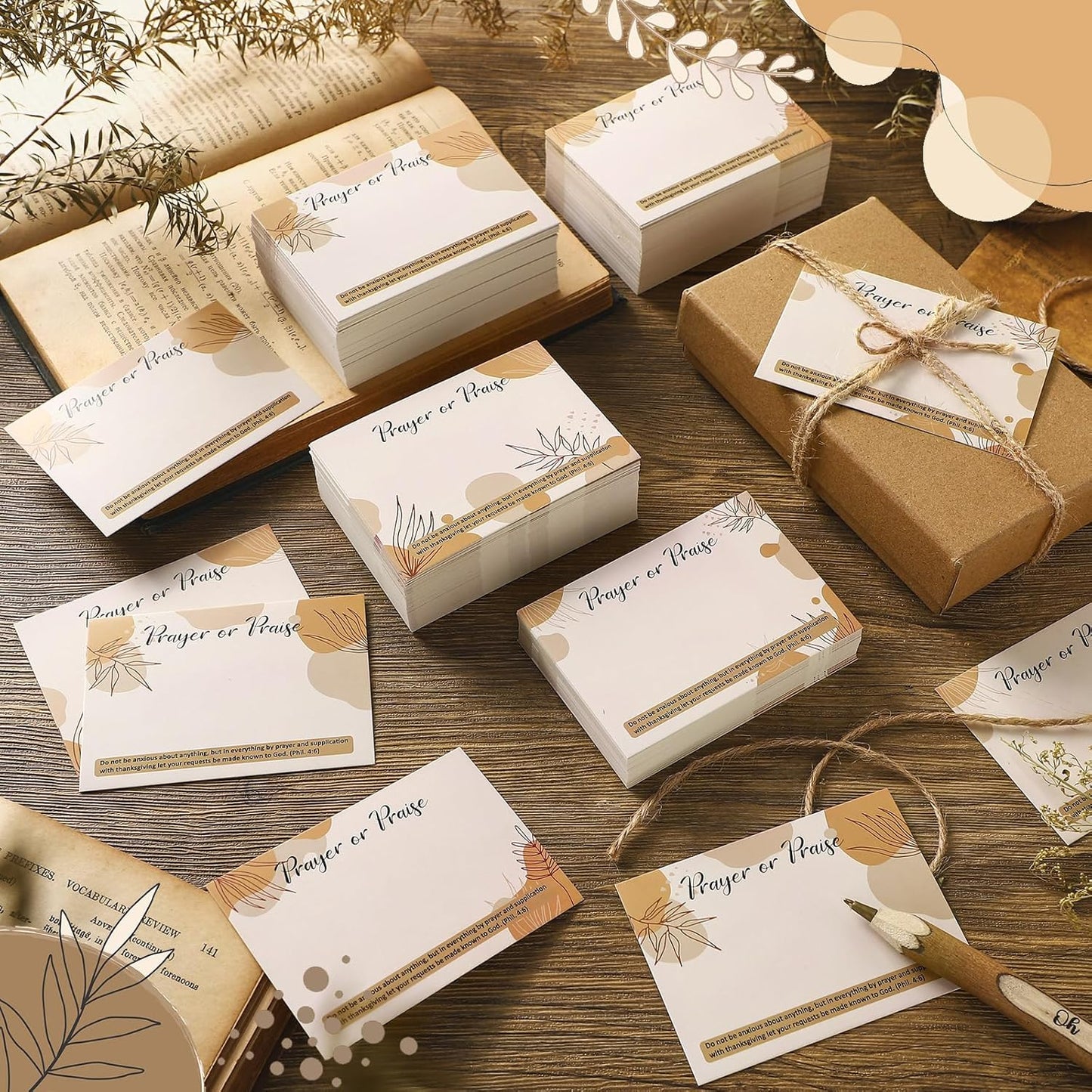 Regine Switzerland 400 Pcs Prayer Cards - Elegant Christian Scripture for Baptism & First Communion Gifts | Boho Design