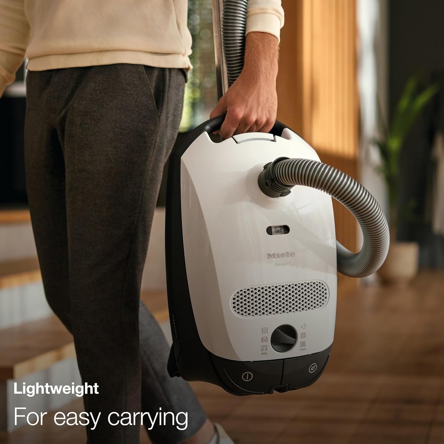 Miele Classic C1 Canister Vacuum - Pure Suction, Portable Design in Graphite Grey
