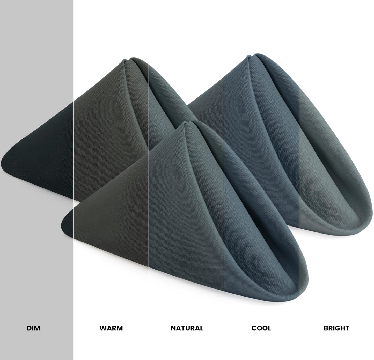 Utopia Home Charcoal Grey Cloth Napkins (12 Pack, 18x18 Inches), Ideal Dinner Napkins for Party, Wedding and Lunch/Dinner