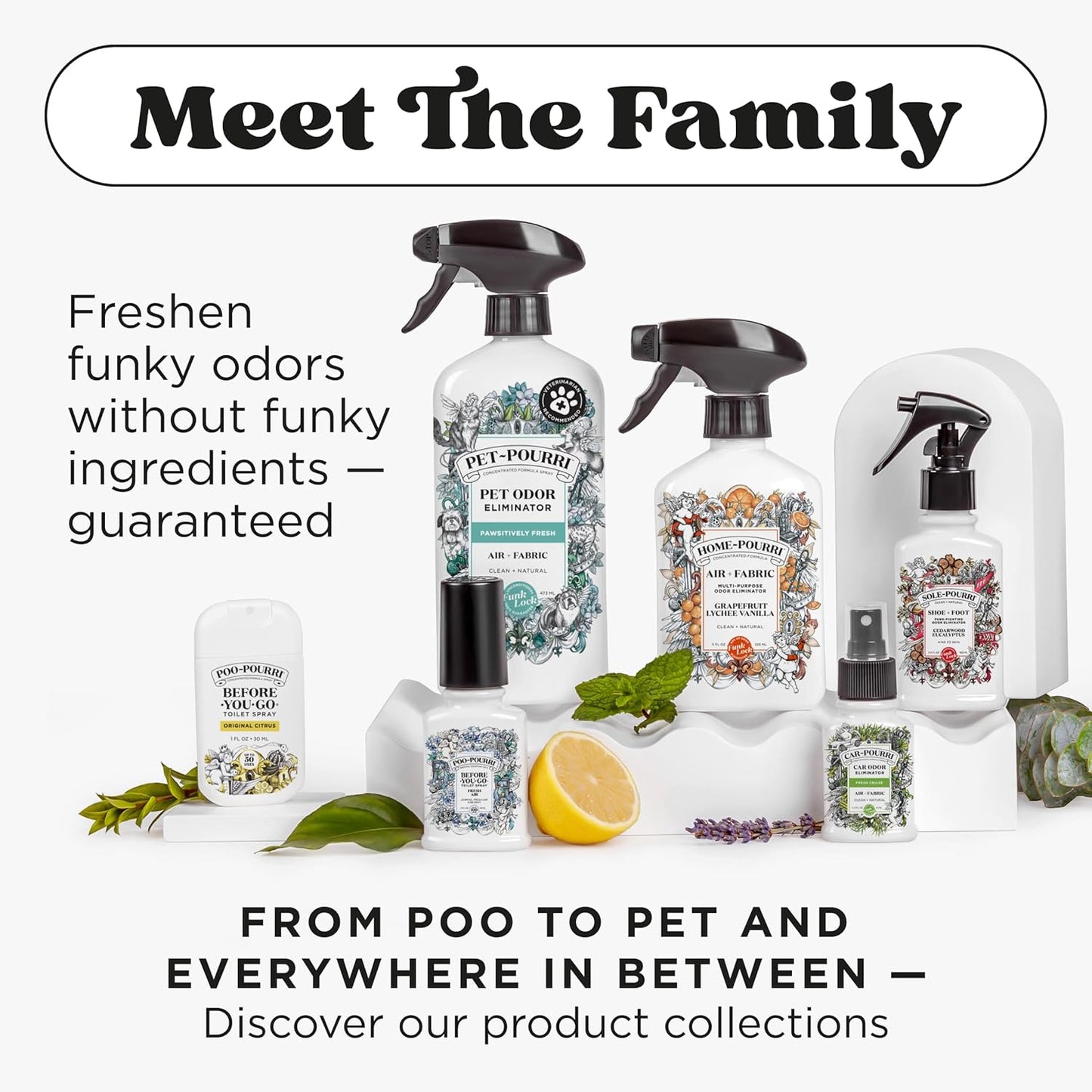 Poo-Pourri Toilet Spray - Fresh Sea Salt Scent | Plant-Based Odor Deodorizer, 4 Fl Oz (Pack of 2)