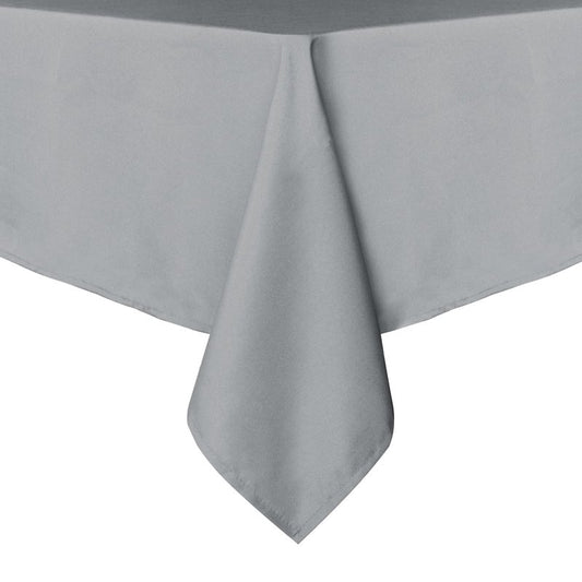 sancua Rectangle Tablecloth - 70 x 120 Inch - Stain and Wrinkle Resistant Washable Polyester Table Cloth, Decorative Fabric Table Cover for Dining Tables, Buffet Parties and Camping, Silver Grey