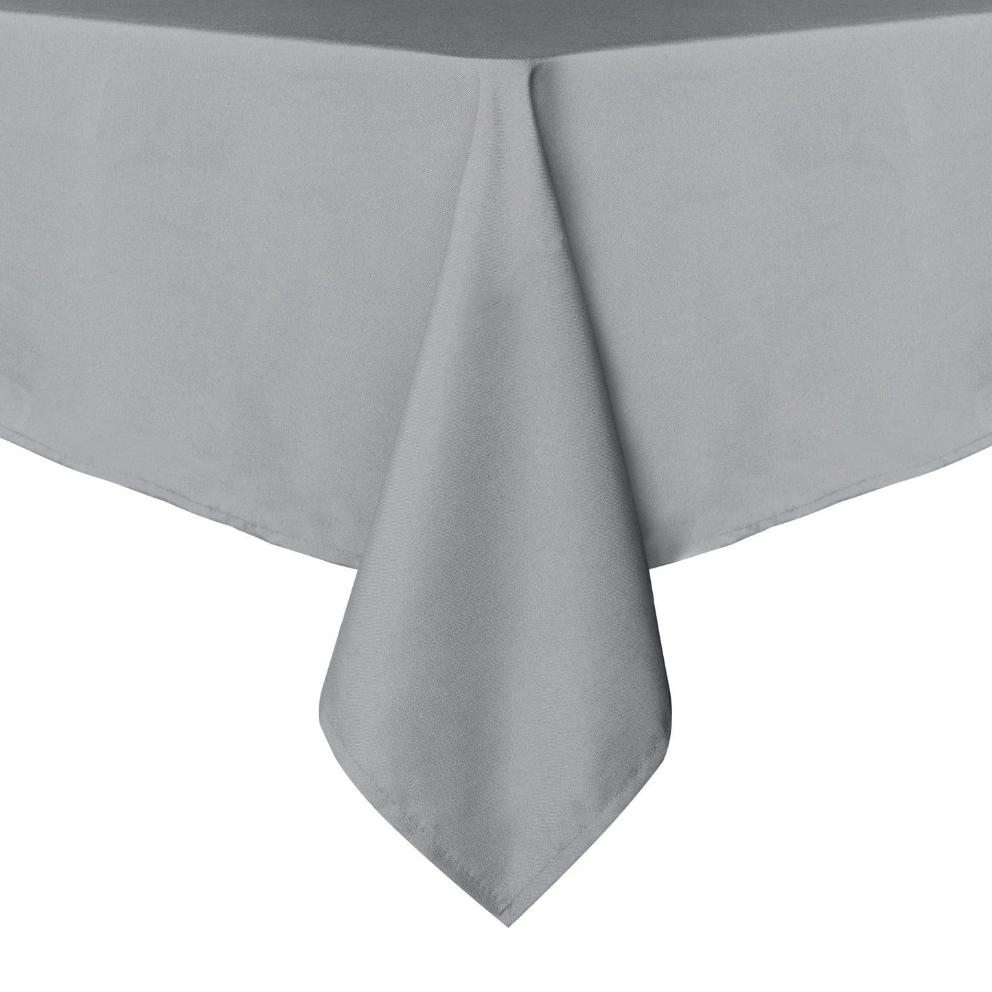 sancua Rectangle Tablecloth - 54 x 108 Inch - Stain and Wrinkle Resistant Washable Polyester Table Cloth, Decorative Fabric Table Cover for Dining Tables, Buffet Parties and Camping, Silver Grey
