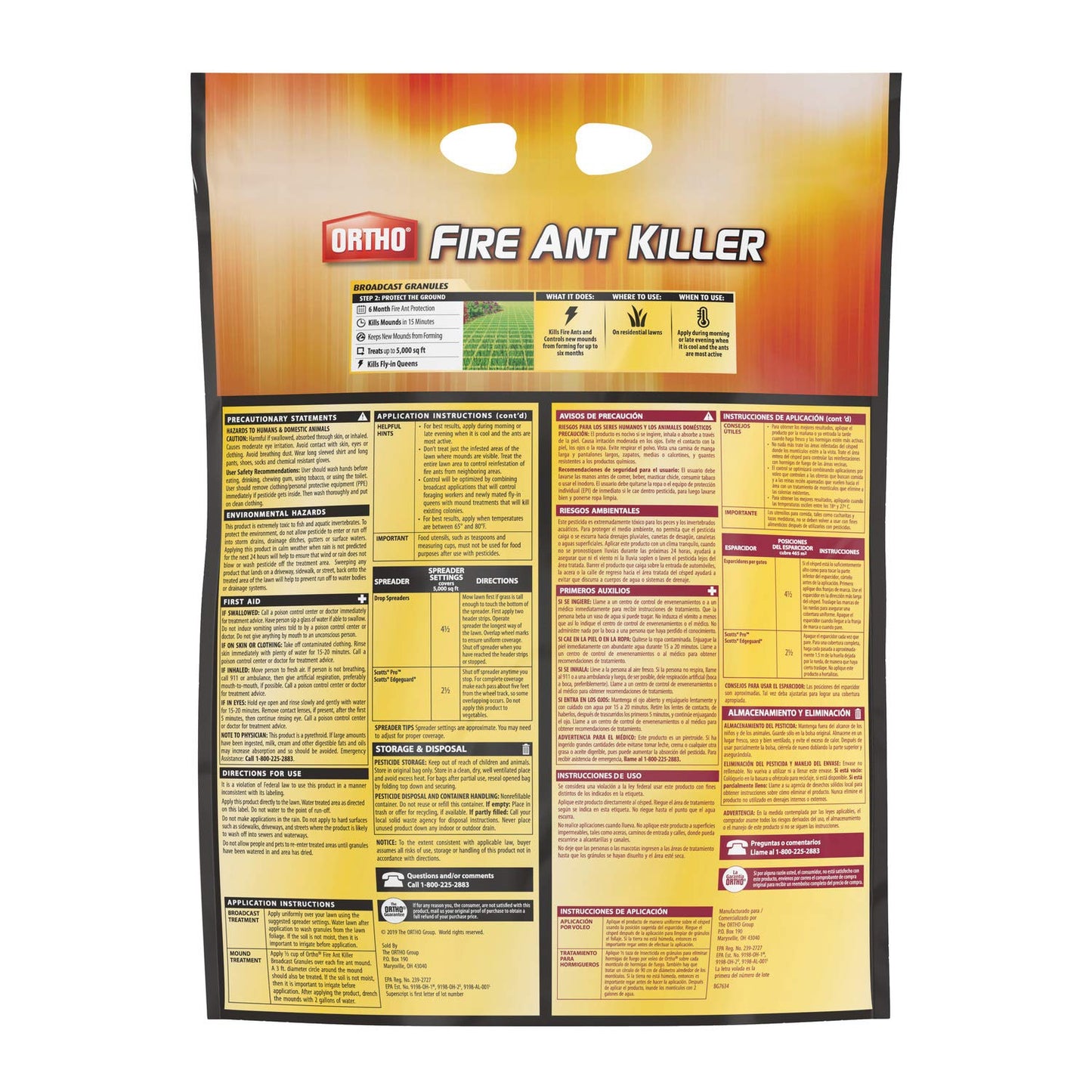 Ortho Fire Ant Killer Granules - Fast-Acting Outdoor Treatment, Kills Mounds in 15 Minutes, 11.5 lb.