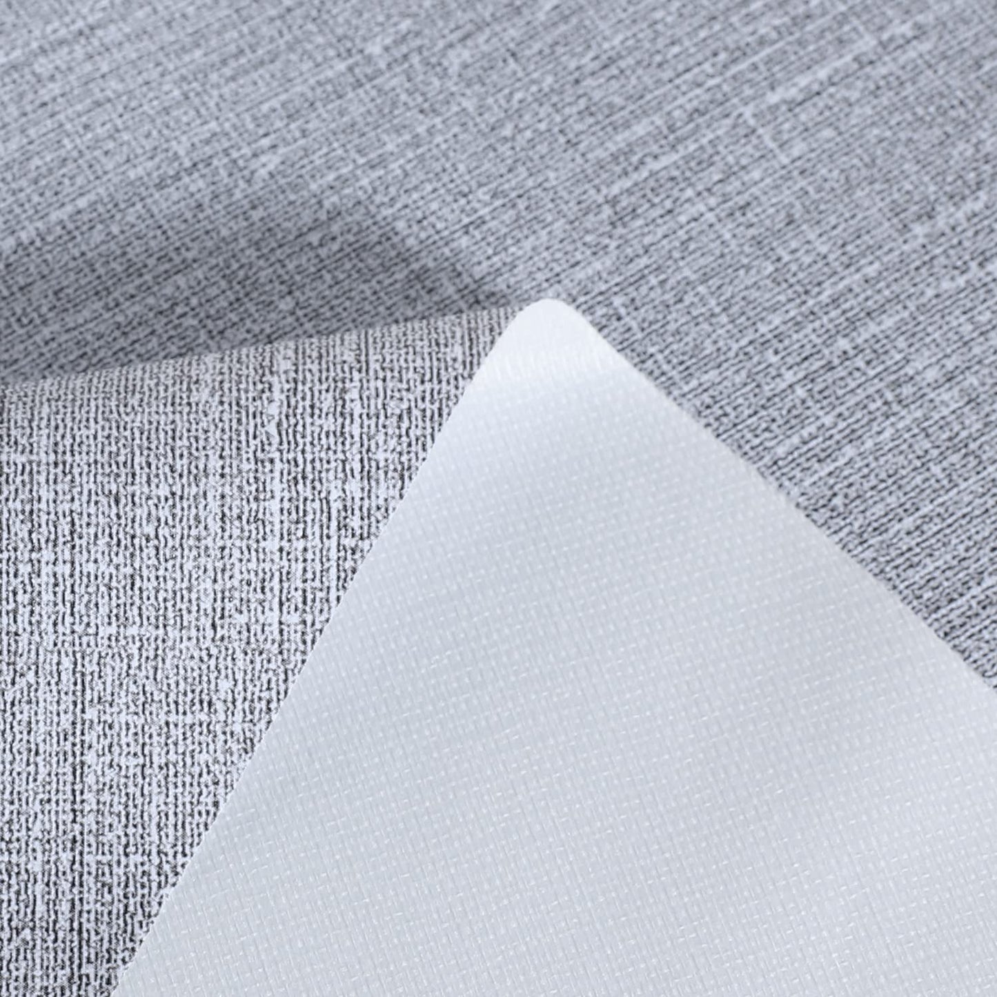 sancua 100% Waterproof Round PVC Tablecloth - 54 Inch - Oil Proof Spill Proof Vinyl Table Cloth, Wipe Clean Table Cover for Dining Tables, Buffet Parties and Camping, Grey